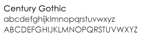 century-gothic-font-type