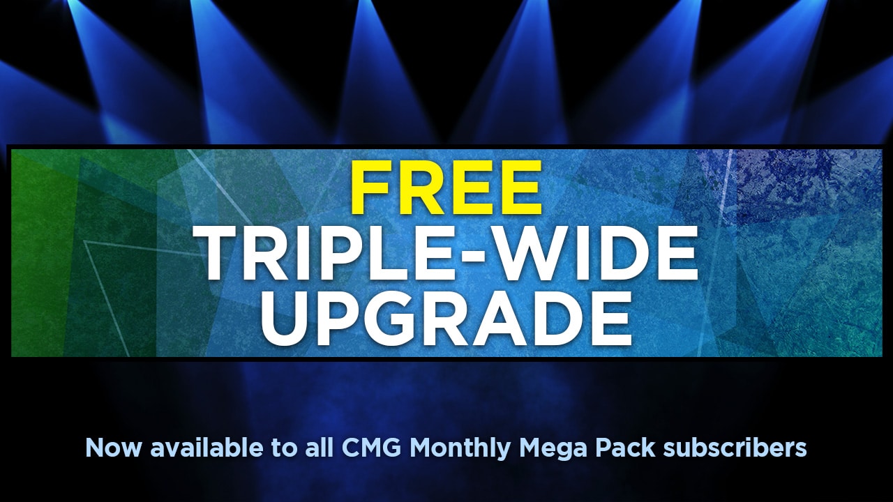 Free upgrade triple-wide media motion loops