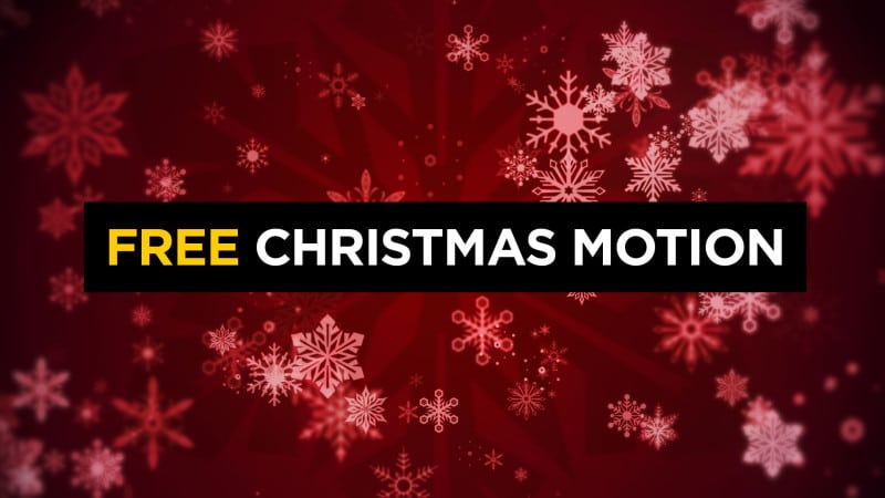 Free Christmas Snowflake Motion Background – CMG | Church Motion Graphics