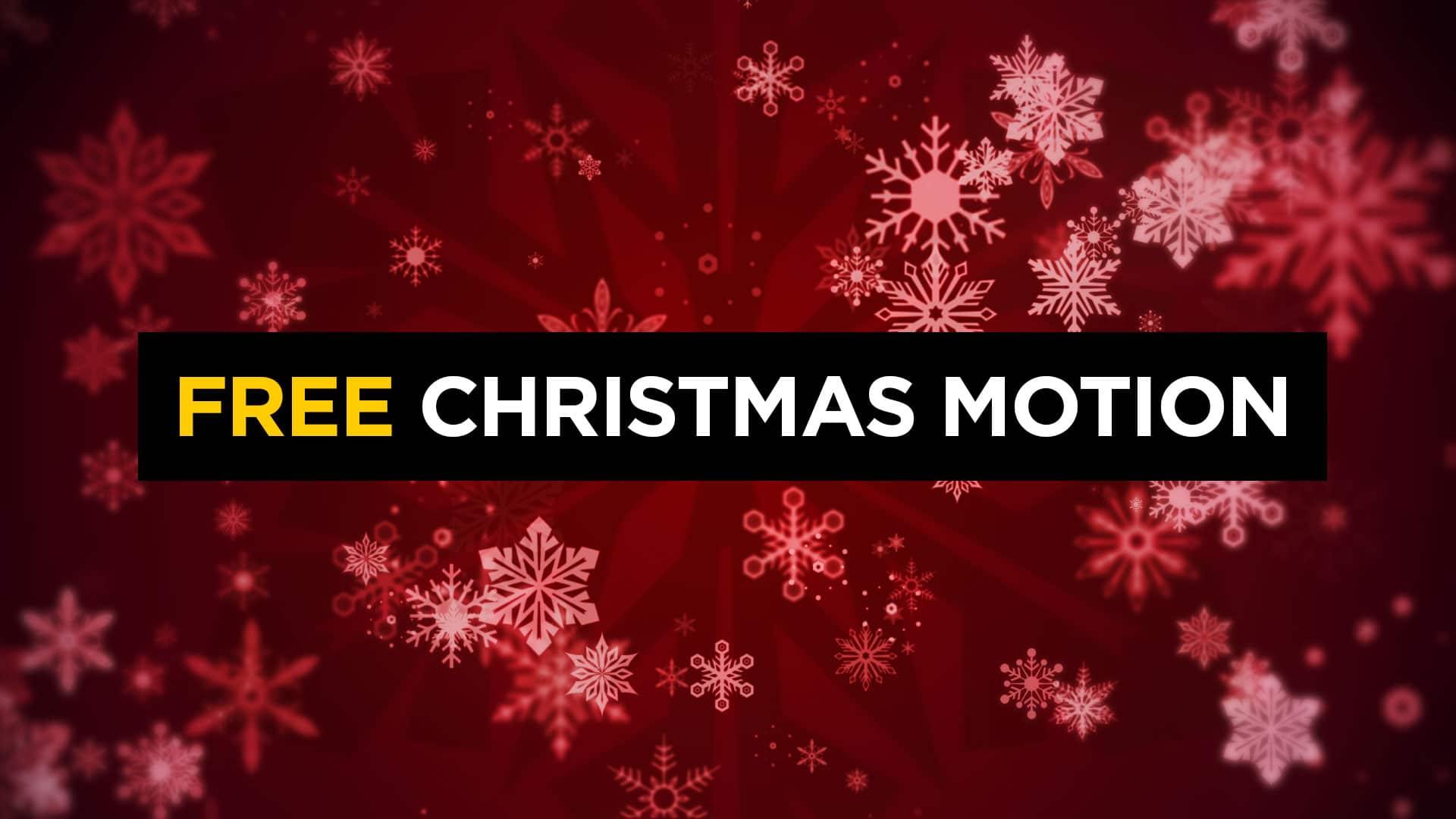 Free Christmas Snowflake Motion Background Church Motion Graphics