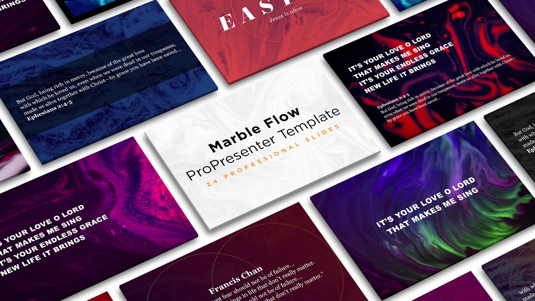 Free Marble Flow ProPresenter Template