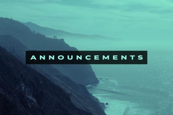 Cali Dreams Announcements - 16x9
