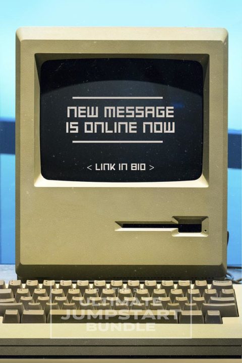 New Message Is Online Now Old Computer Story - Title