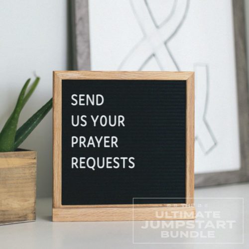 Send Prayer Requests Letterboard Sign - Title