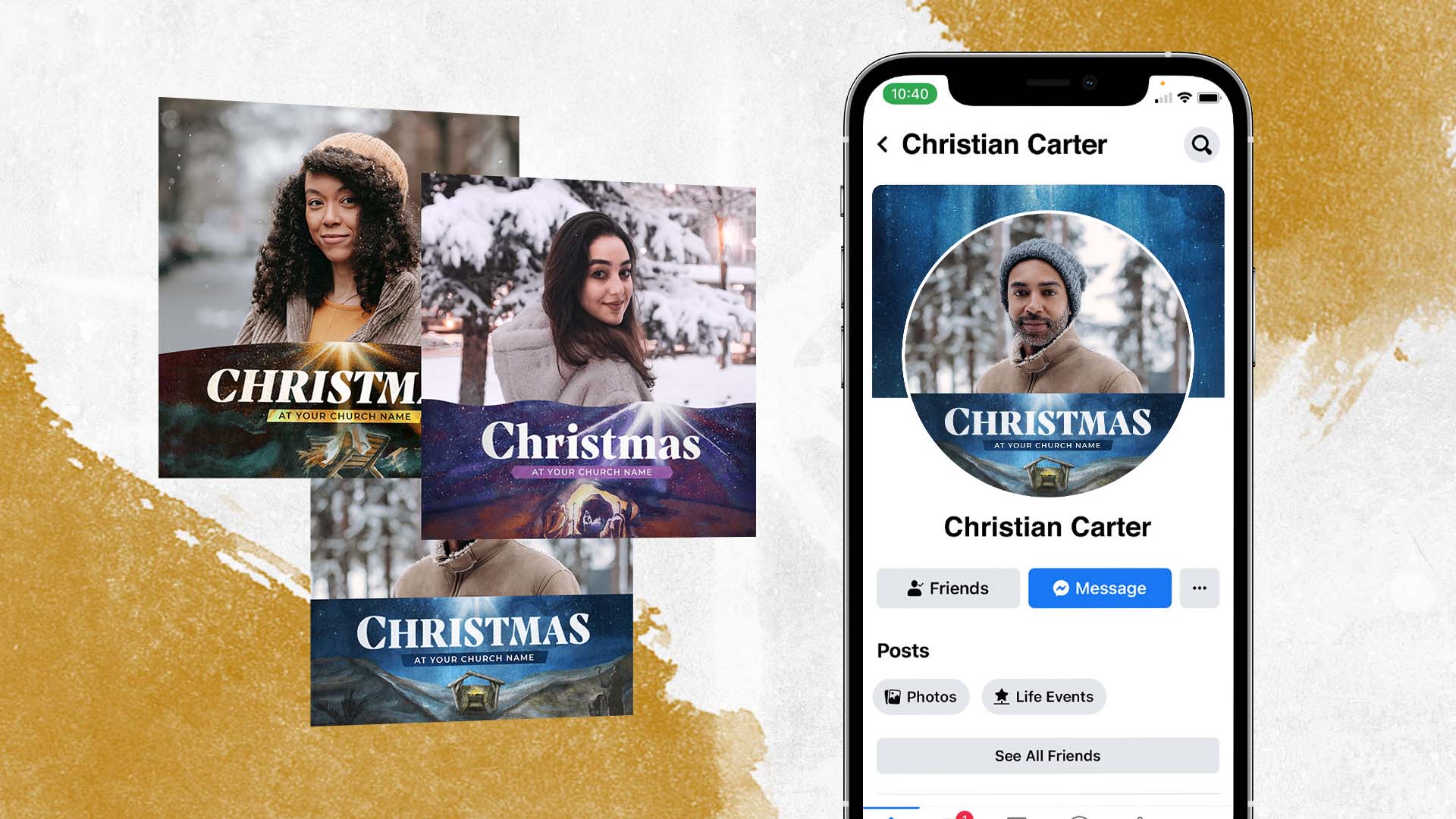 3 Free Christmas Facebook Profile Frames For Churches In 2021