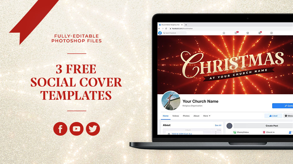 3 Free Christmas Social Cover Templates