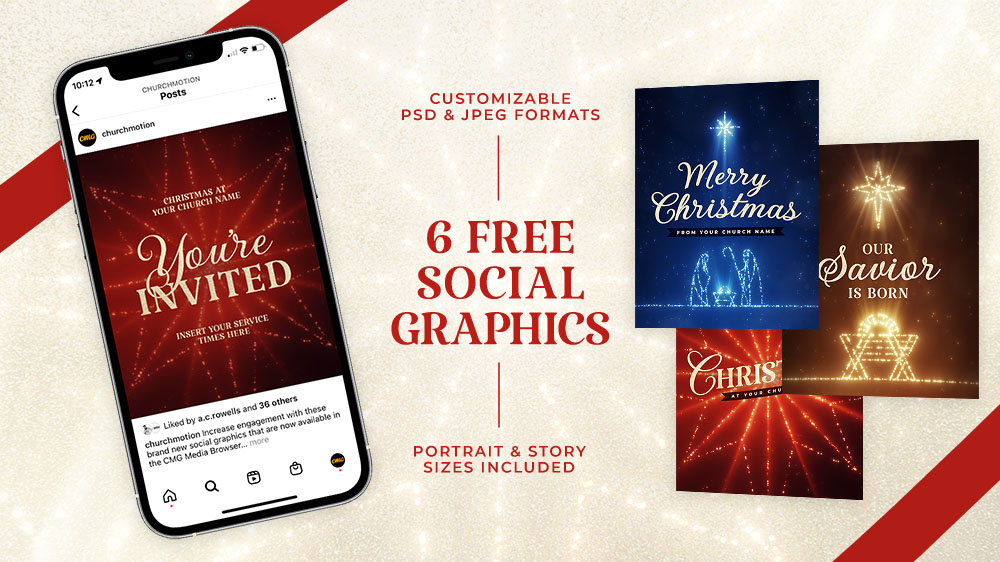 6 Free Christmas Social Graphics