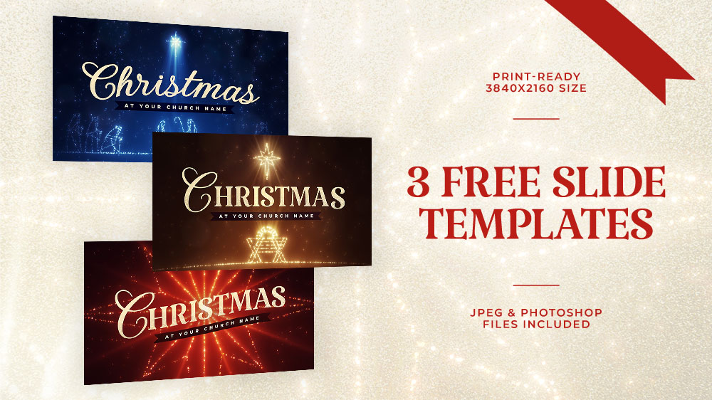 3 Free Christmas Slide Templates