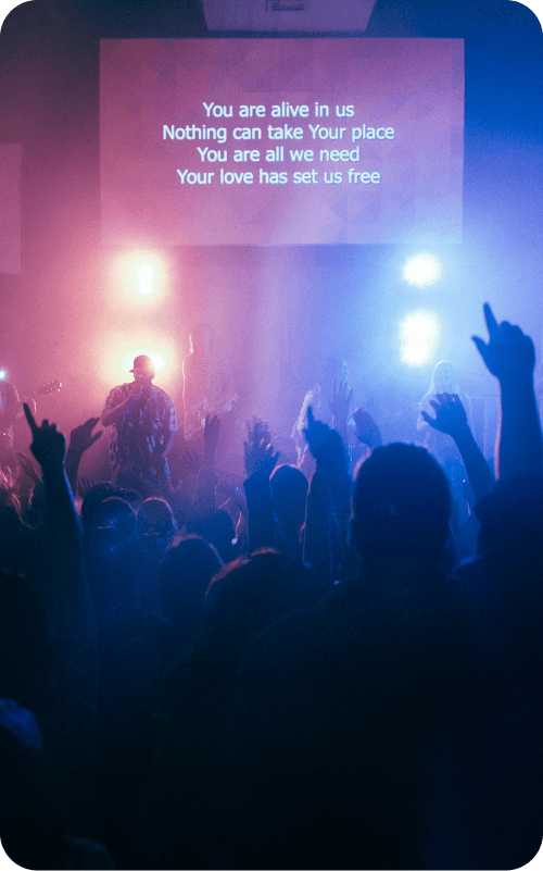 graphic to amplify worship
