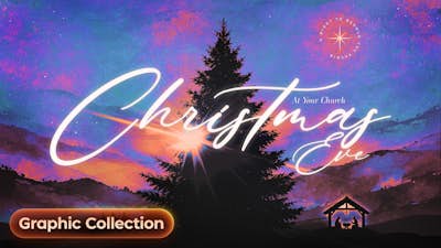 Christmas Eve Starlit Nativity Graphic Collection