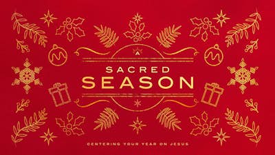 A Sacred Season — Christmas slide template
