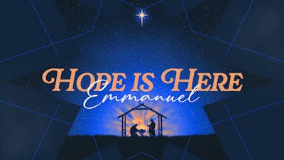 Hope is Here — Christmas slide template