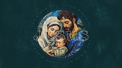The Birth of Jesus — Christmas slide template